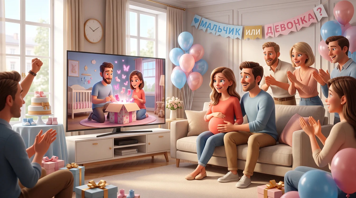 Как сделать Gender Reveal с помощью персонального мультфильма